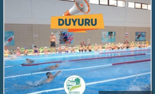 Boyabat Yarı Olimpik Yüzme Havuzu Müdüğürlüğü duyuru