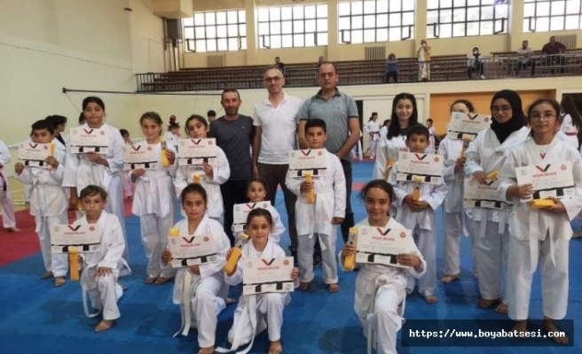 Taekwondocuların sınav heyecanı