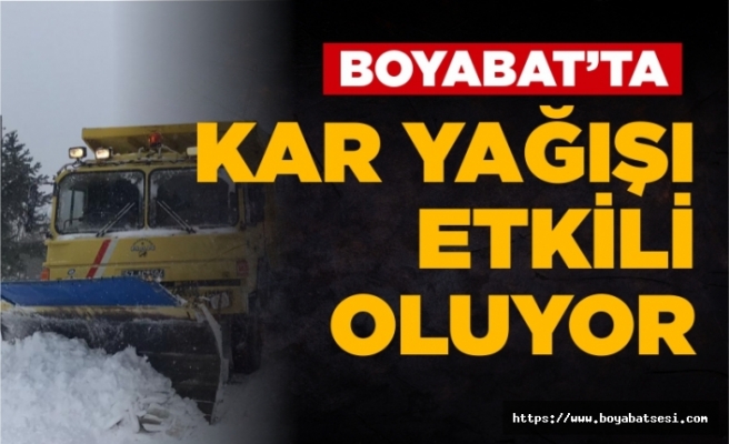 Boyabat'ta 9 köy yolu ulaşıma kapandı !