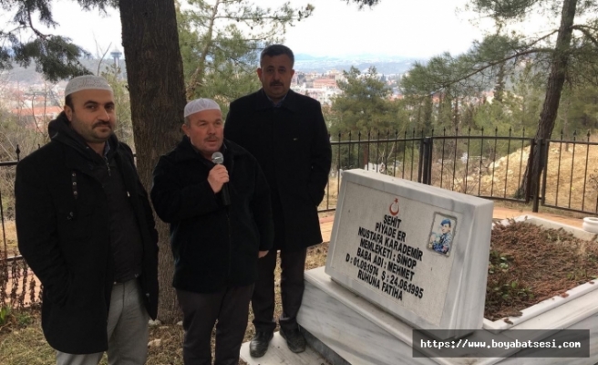 Boyabat Mezarlıklar Müdürlüğünce mezarlıkta Yasin-i Şerif okutuldu
