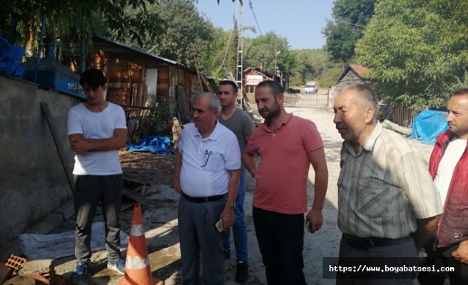 Belediye başkanı Hüseyin Coşar iş yeri yanan esnafı ziyaret etti