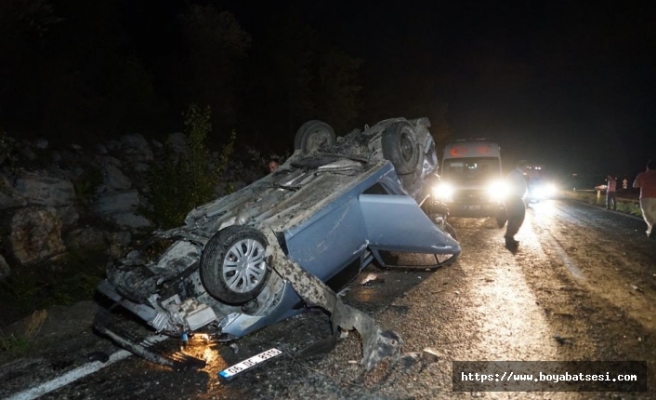 Boyabat Kastamonu yolunda feci kaza: 3 ölü, 5 yaralı