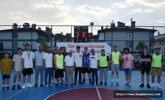 Boyabat'ta "30 Ağustos Basketbol Turnuvası" başladı.