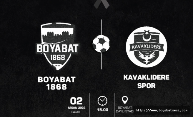 Boyabat 1868 Spor sahasında Kavaklıdere Spor’a 2-0 kaybetti !