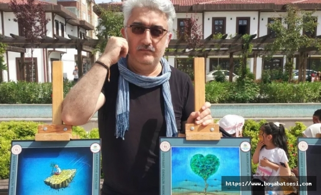 Dünyaca Ünlü Karikatür Sanatçısı Aşkın Ayrancıoğlu ‘’Boyabat’ta karikatüre insanların ilgisi arttı ‘’