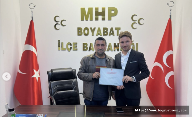 Avukat Enes Çakır MHP İl Genel Meclis Üyeliği aday adaylığı  başvurusunu yaptı