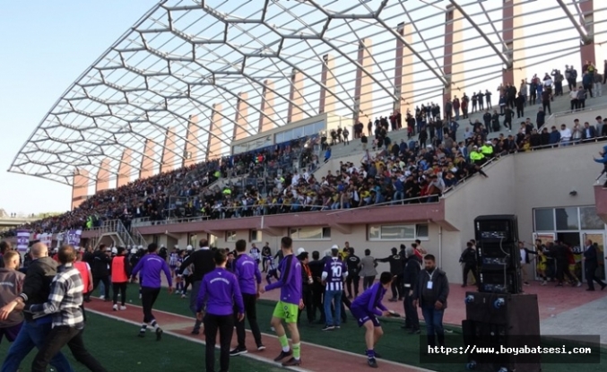 Boyabat - Sinop maçı sonunda kavga çıktı