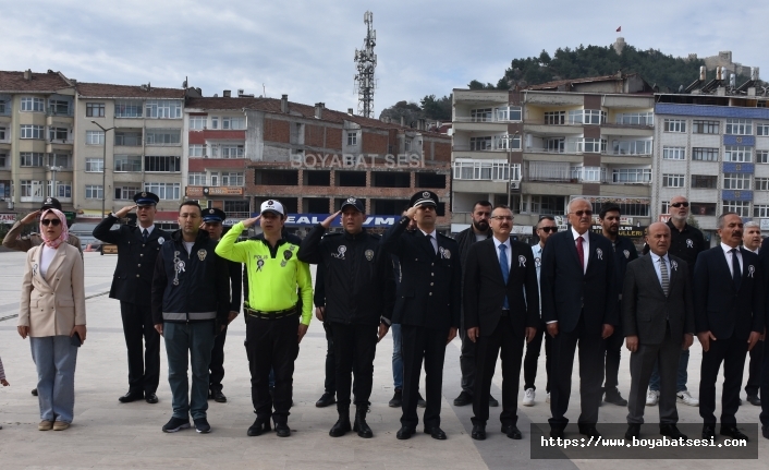 Boyabat'ta Türk Polis Teşkilatı'nın 179. kuruluş yıl dönümü ve Polis Haftası törenle kutlandı