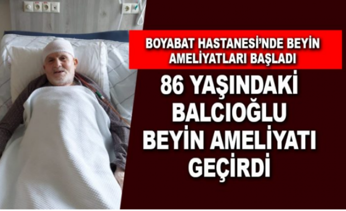 Boyabat Devlet Hastanesi'nde beyin ameliyatı gerçekleştirildi